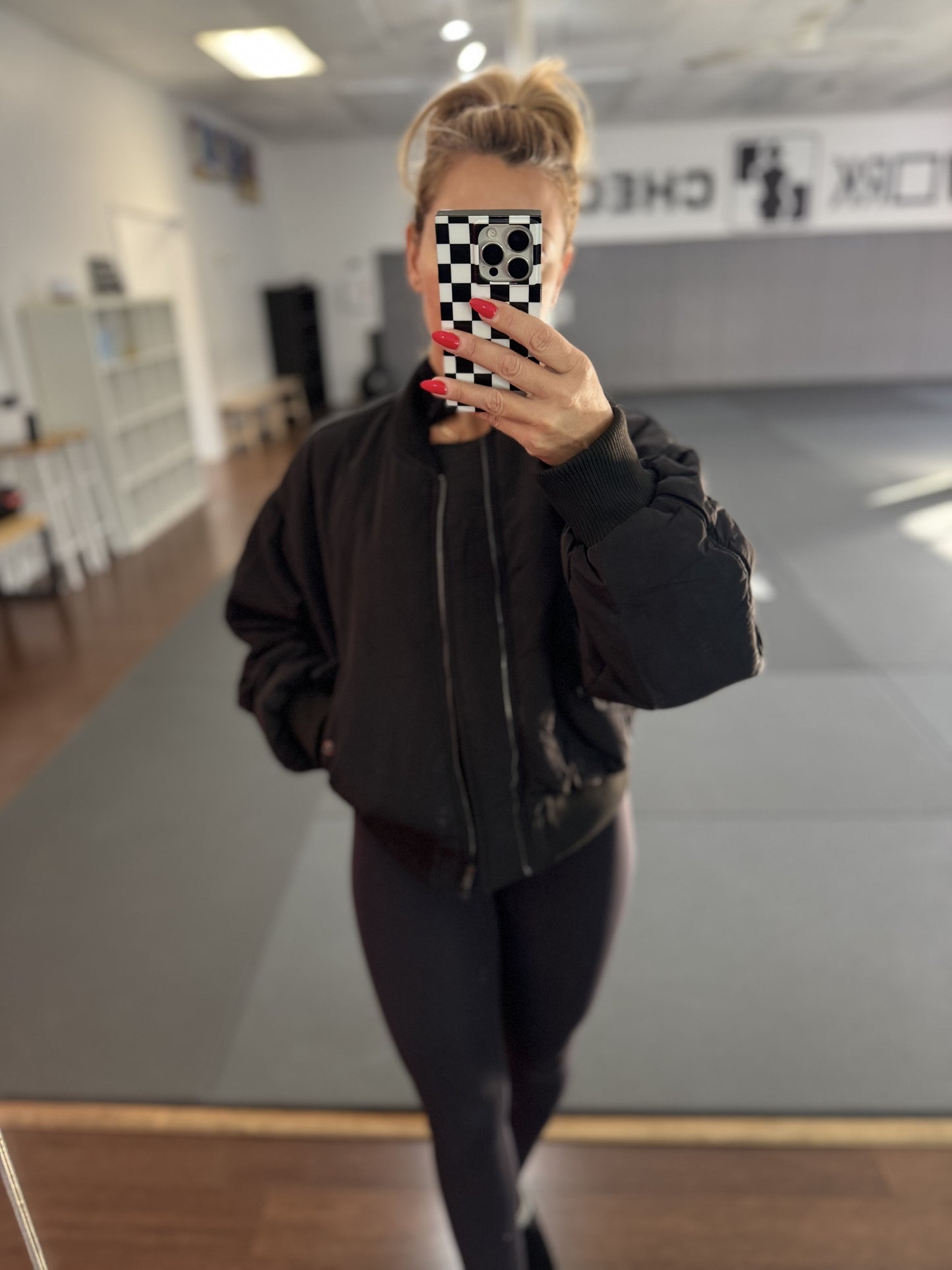 oversized bomber jacket