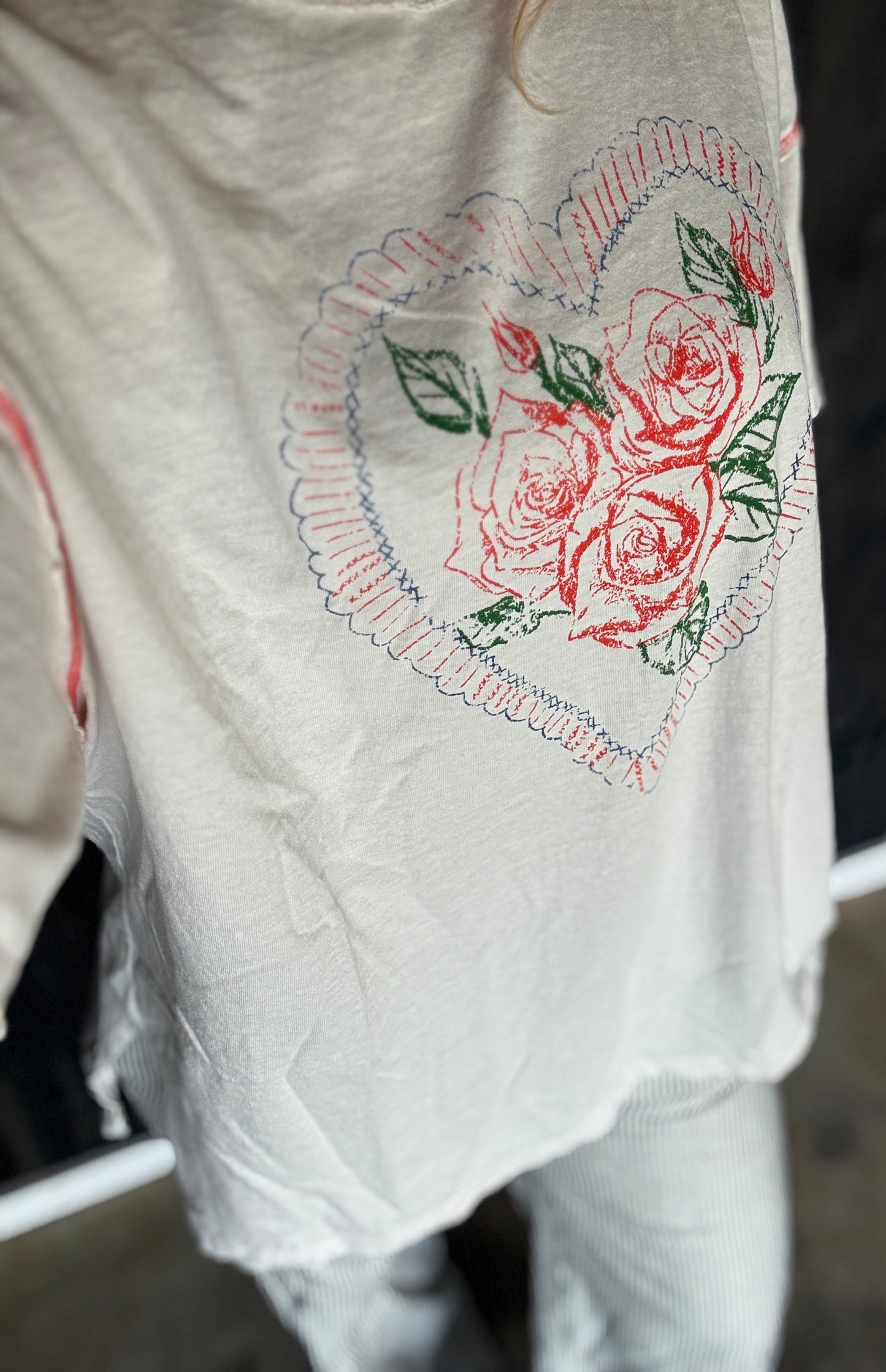 Hearted Flower Graphic Tee