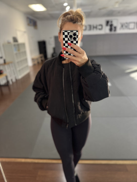 oversized bomber jacket